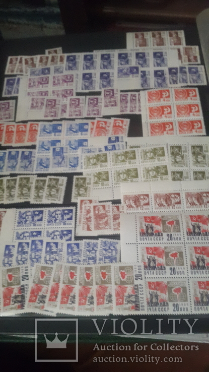 Кляссер с большим набором негашеных марок и блоков СССР, фото №3