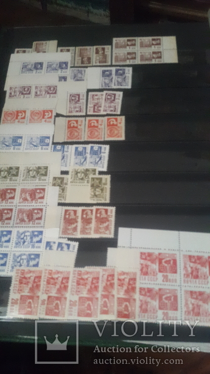 Кляссер с большим набором негашеных марок и блоков СССР, фото №5