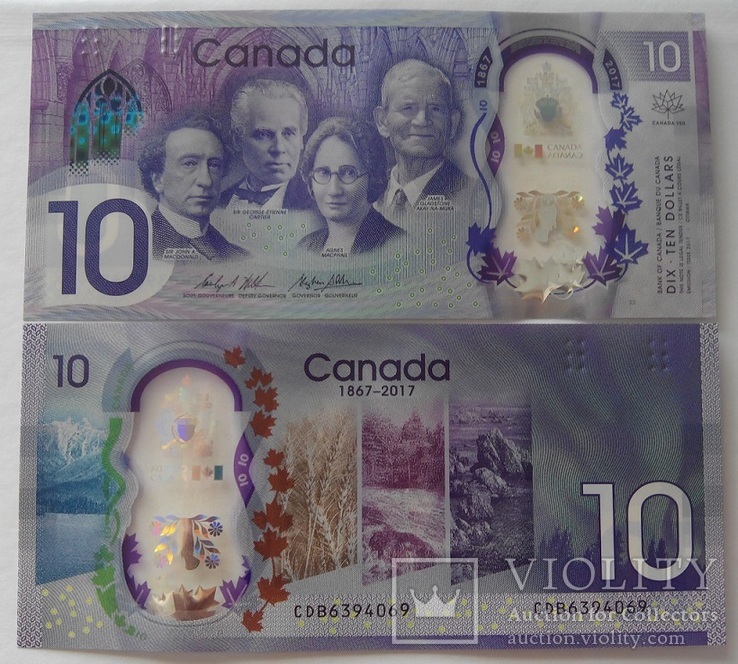 Canada Канада - 10 Dollars 2017 commemorative