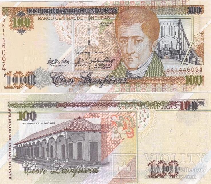 Honduras Гондурас - 100 Lempiras 2004