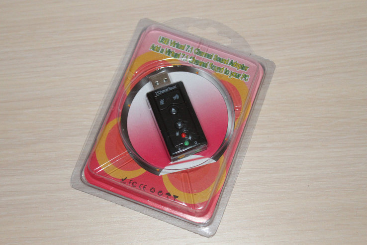 Звуковая карта USB 7.1 для ноутбука,ПК Sound audiocontroller