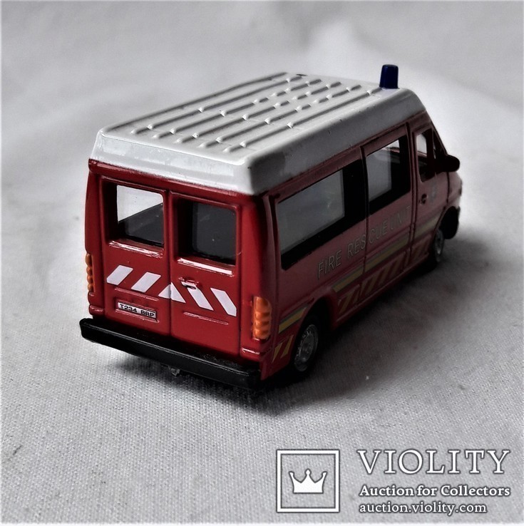 Пожарное авто Мерседес, 1:87 HO для макета Ж/Д, фото №10