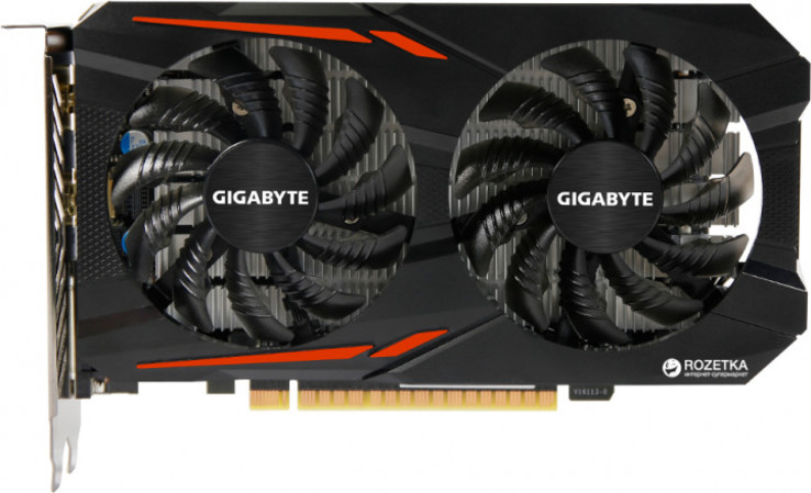 Видеокарта Gigabyte PCI-Ex GeForce GTX 1050 TI OC 4GB GDDR5 (128bit)