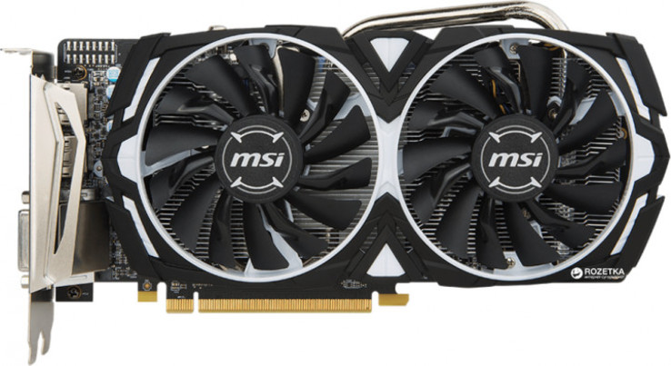 Видеокарта MSI PCI-Ex Radeon RX 570 ARMOR 8G OC GDDR5 (256bit)