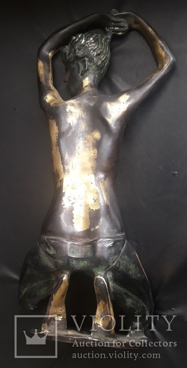 Скульптура бронза девушка ню 6 кг клеймо, фото №4