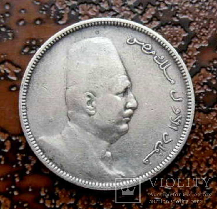 5 пиастров  Египет 1923 серебро, фото №4