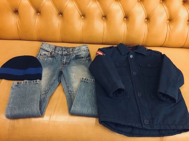 Куртка, джинсы для мальчика 5-6 лет+подарок, фото №2