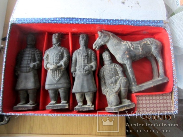 Солдатики 5 штук терракотовая армия династия цинь, фото №12