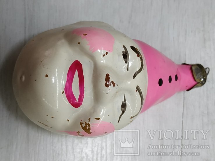 Ёлочная игрушка Голова клоуна., фото №5