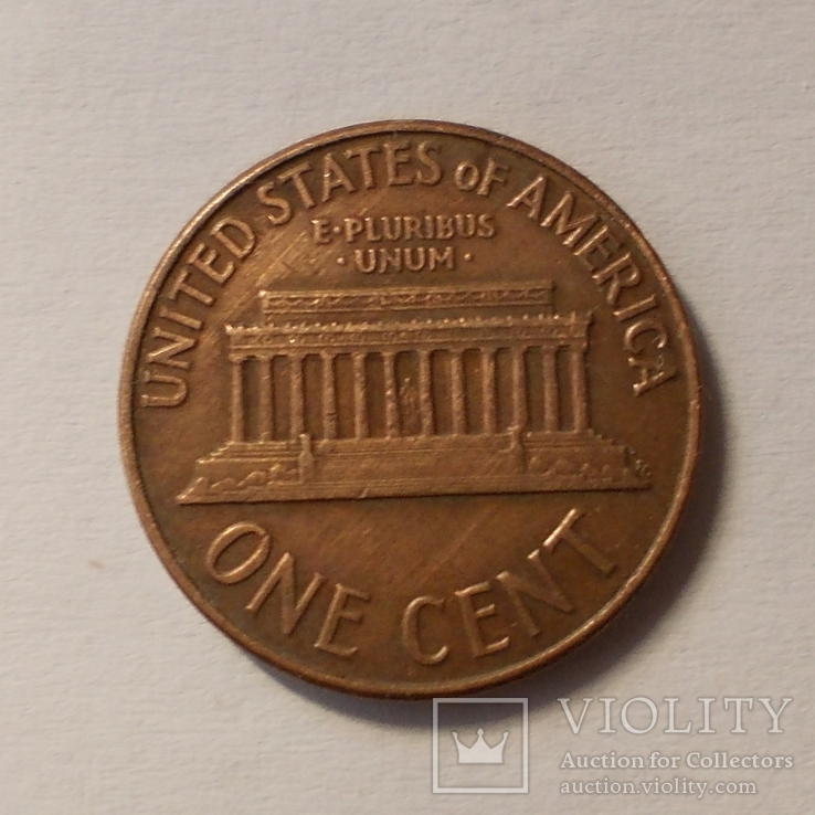 США 1 цент 1960года. Без обозначения монетного двора, фото №3