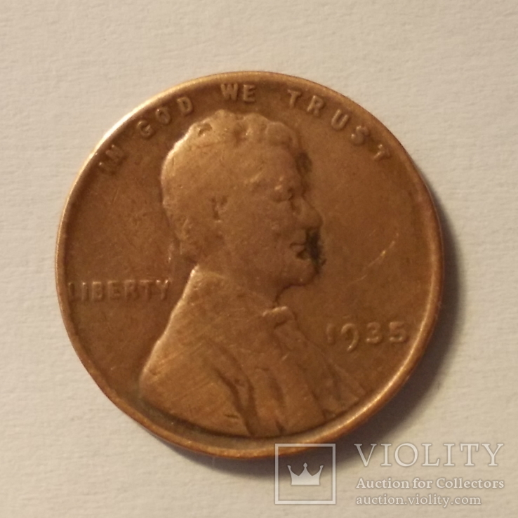 США 1 цент 1935 года., фото №2