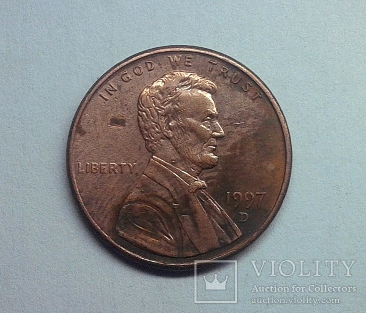 США 1 цент 1997 D