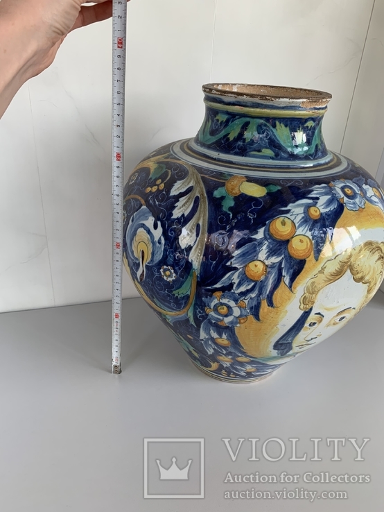 Старинная ваза, Италия, майолика, фото №9