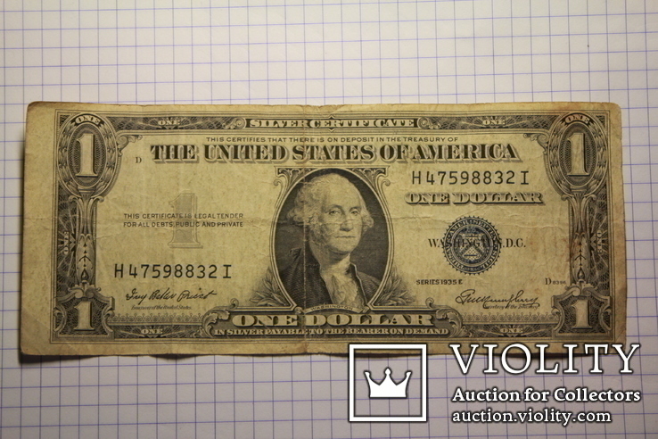 $1 доллар США 1935-E, фото №2