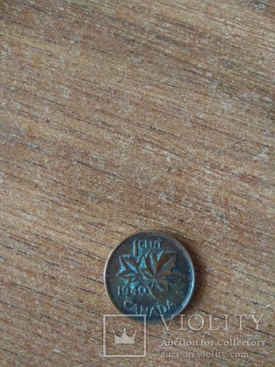 1 цент Канади  1940 року, фото №2