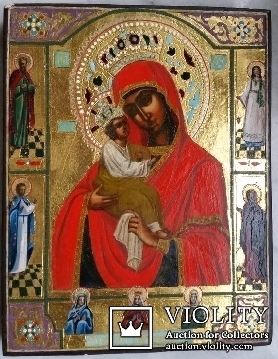 Ікона Почаївська Богоматір, 22,2х17,3х2,2, фото №2