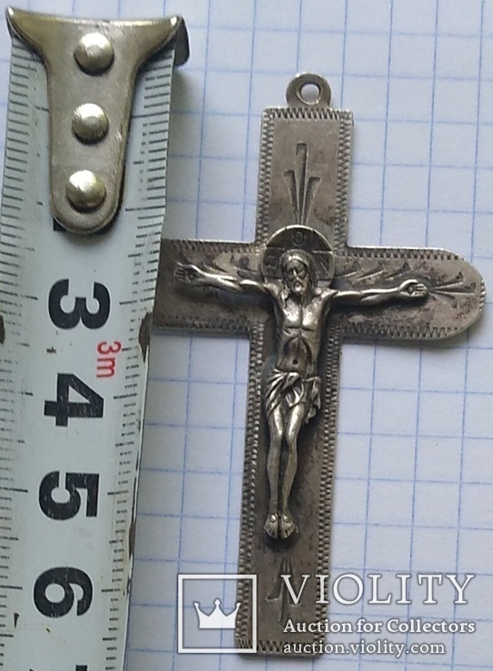 Крест большой, серебро., фото №8
