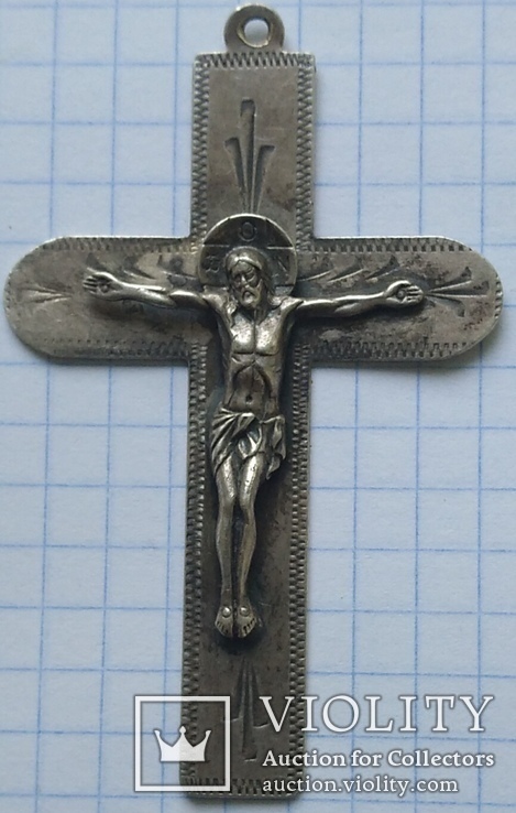 Крест большой, серебро., фото №9