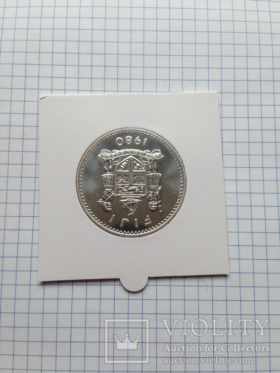 Фиджи. 10 долларов. 1980 г. Серебро. 500 пр. 28,44 гр., фото №8
