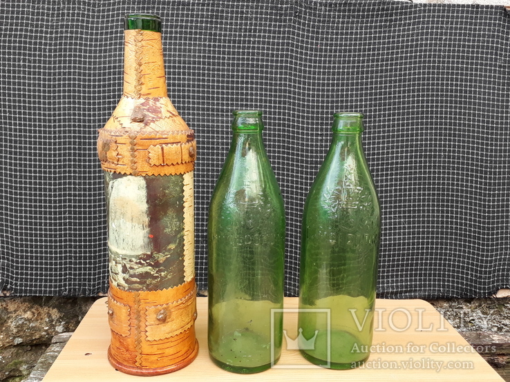 Пивные бутылки 200 лет Севастополю и бутылка от вина, фото №2