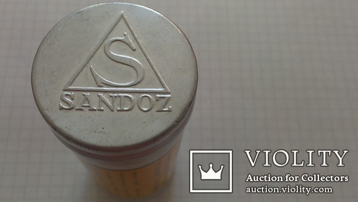 Алюминиевая баночка от лекарства, Sandoz, Швейцария., фото №5