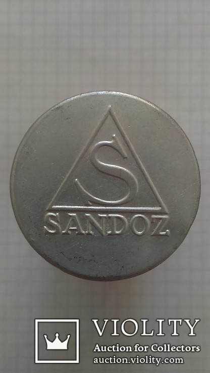 Алюминиевая баночка от лекарства, Sandoz, Швейцария., фото №6