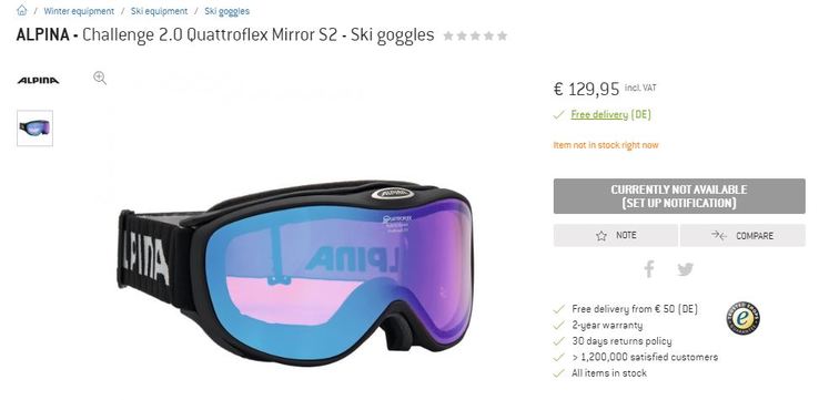 Maska narciarska Alpina Quattroflex Hybrid Mirror Challenge 2.0 (kod 25), numer zdjęcia 11