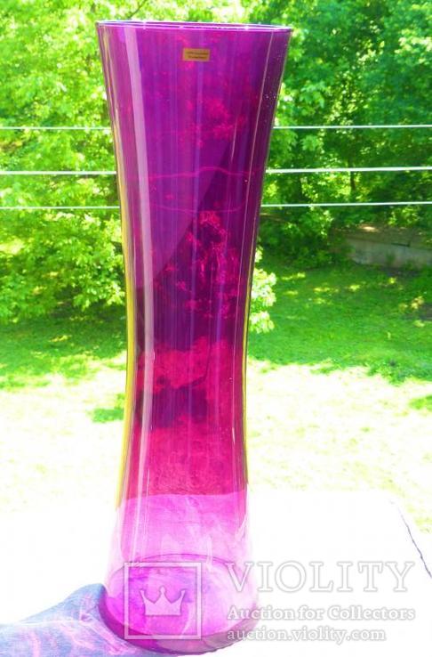 60 см - Ваза - выдувное стекло  - из германии, фото №2