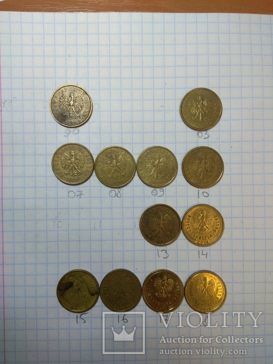 5 грош Польша, 12 штук без повторов, photo number 3