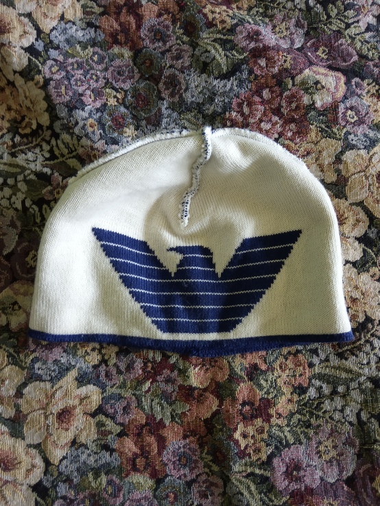 Armani шапочка двухсторонняя, фото №4