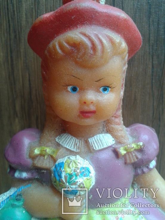 Резиновая игрушка Красная Шапочка ГДР, фото №3