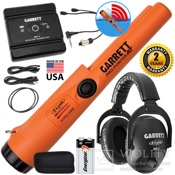 Garrett Pro Pointer AT Z-Lynk Pinpointer with MS-3 Wireless Headphones Kit 5 штук/лот., фото №4