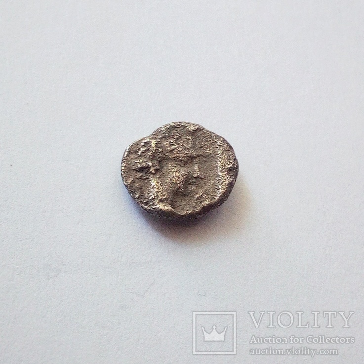 Гемиобол (серебро) Кария, г.Галикарнас, 400 - 340 гг.до н.э., фото №2