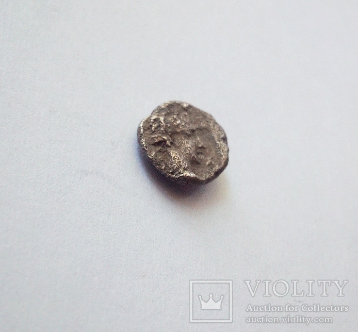 Гемиобол (серебро) Кария, г.Галикарнас, 400 - 340 гг.до н.э., фото №6