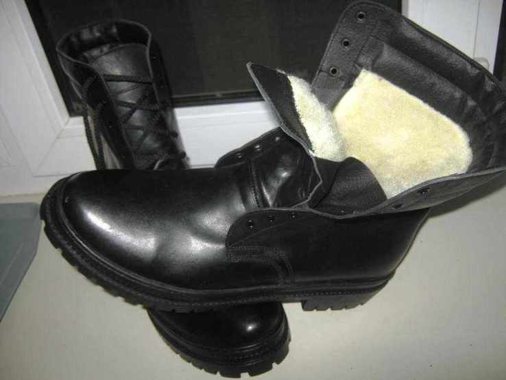 Ботинки Black нат.кожа зимние, фото №6