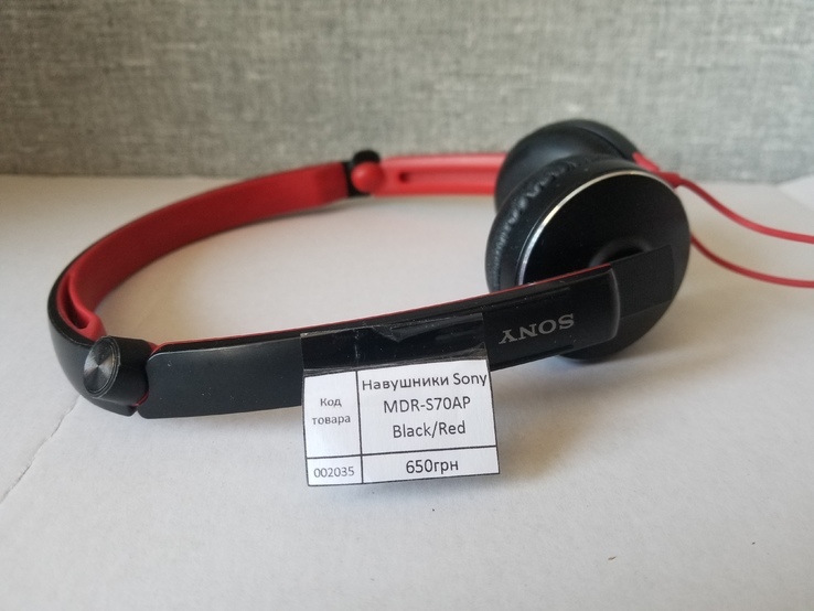 Sony MDR-S70AP Black/Red Оригинал с Германии, фото №5