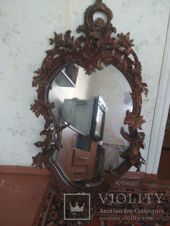 Старинное антикварное зеркало, фото №2