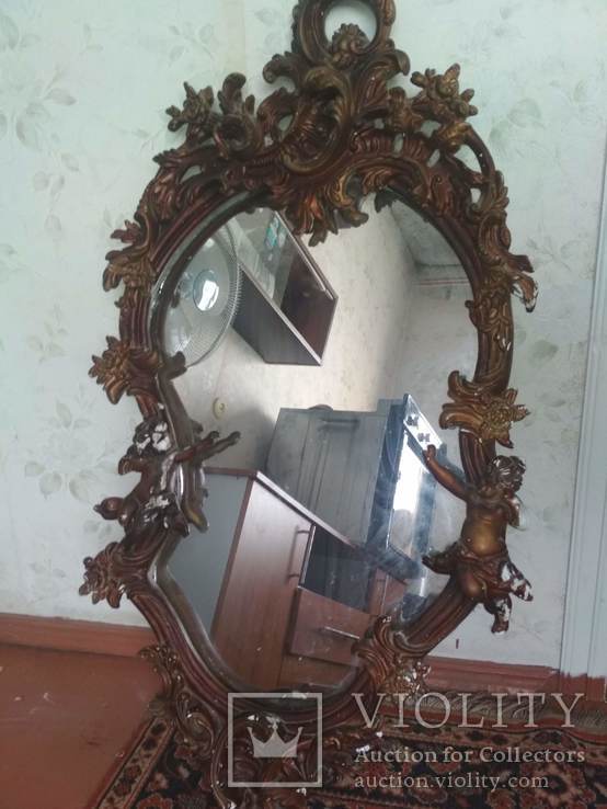 Старинное антикварное зеркало, фото №6