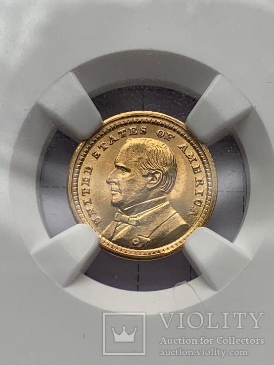 1 доллар Маккинли 1903 UNC NGS, фото №2