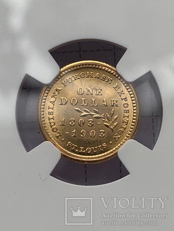 1 доллар Маккинли 1903 UNC NGS, фото №3