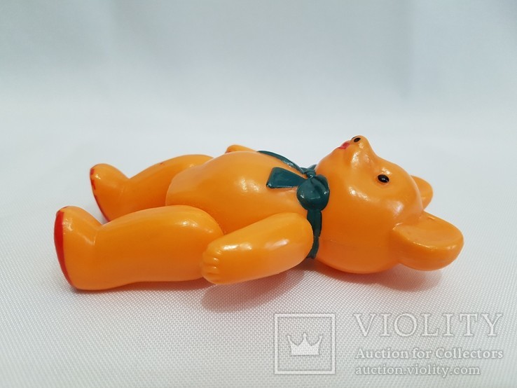 Редкая винтаж целлулоид игрушка мишка медвежонок mis plastus 10 см., фото №3