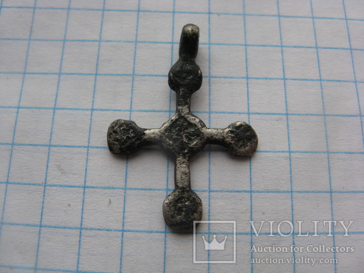 Крест КР серебро, фото №2