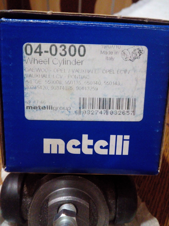 Цилиндр задний тормозной в сборе 17.46 мм Metelli, фото №5