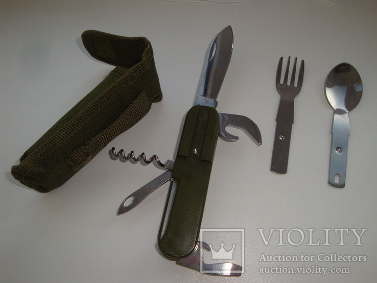 Армейский складной нож + чехол для носки на поясе., фото №7