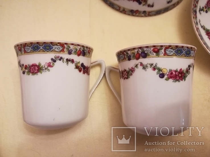 Две чайные пары довоенная Чехословакия, фото №5