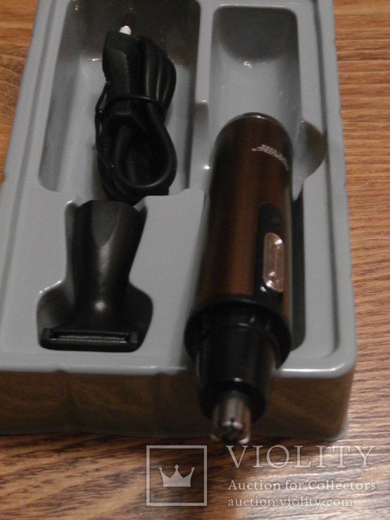 Триммер 2в1 от аккумулятора Domotec MS-2288  для стрижки волос в носу,ушах,бороды, фото №4