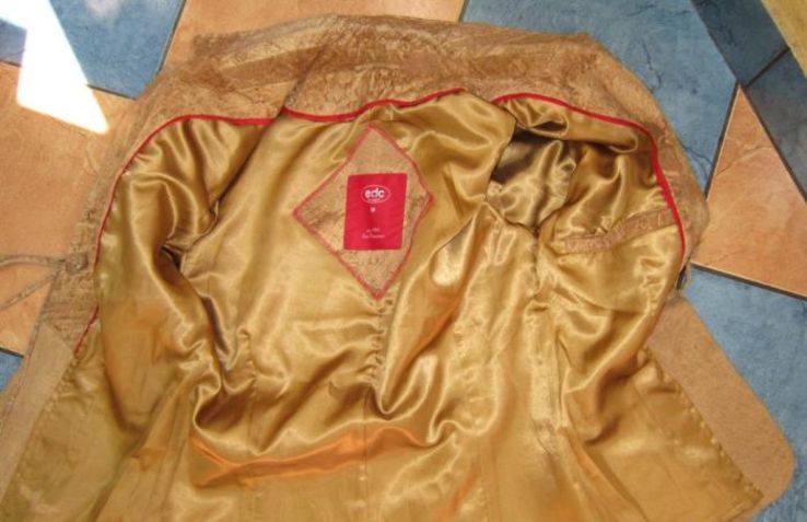  Стильная женская кожаная куртка-пиджак EDC by ESPRIT. США. Лот 567, фото №5