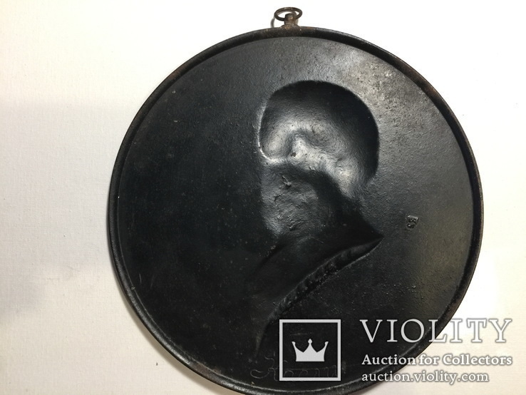 Медальон А.С. Пушкин 1837 -1937  Касли, фото №6