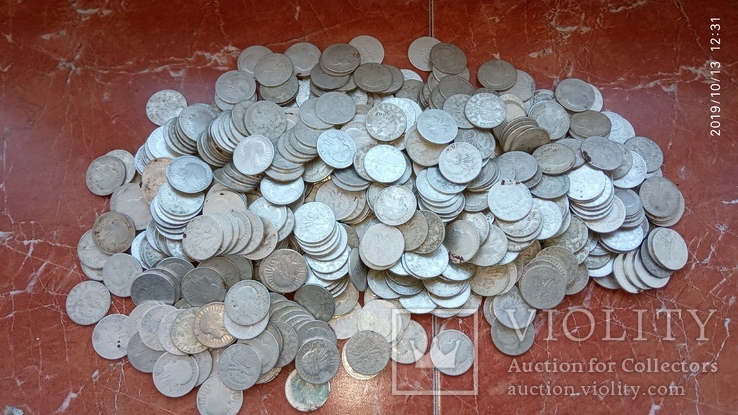 2 Кіло 475 грам. Срібла.(750проба) В монетах по 2 злотих 1932-1933-1934 роки. 563 штуки, фото №6