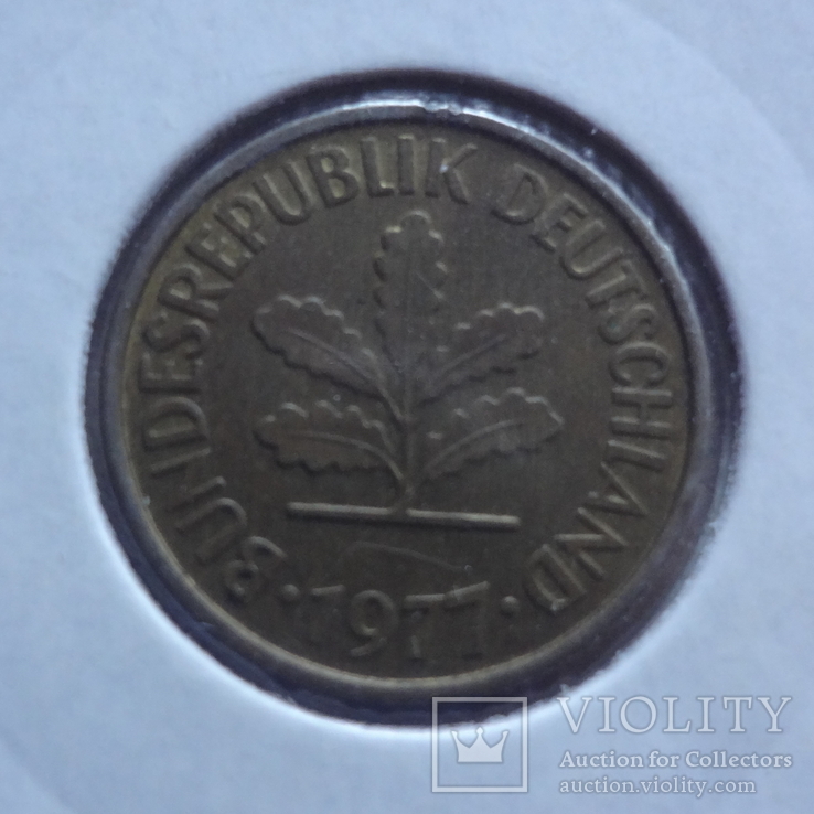 5 пфеннигов 1977 D ФРГ Холдер 124~, фото №3